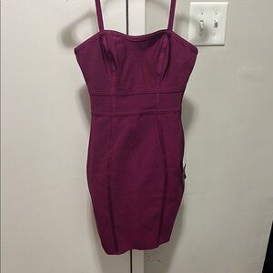 Lulu's Pink and Purple Bodycon Mini Dress Spaghetti Strap